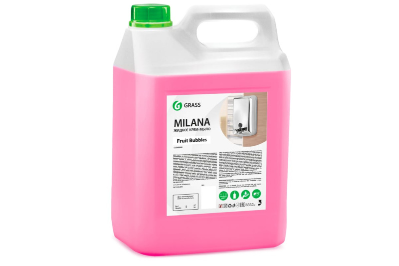 Крем-мыло жидкое увлажняющее "Milana fruit bubbles" (канистра 5 кг)