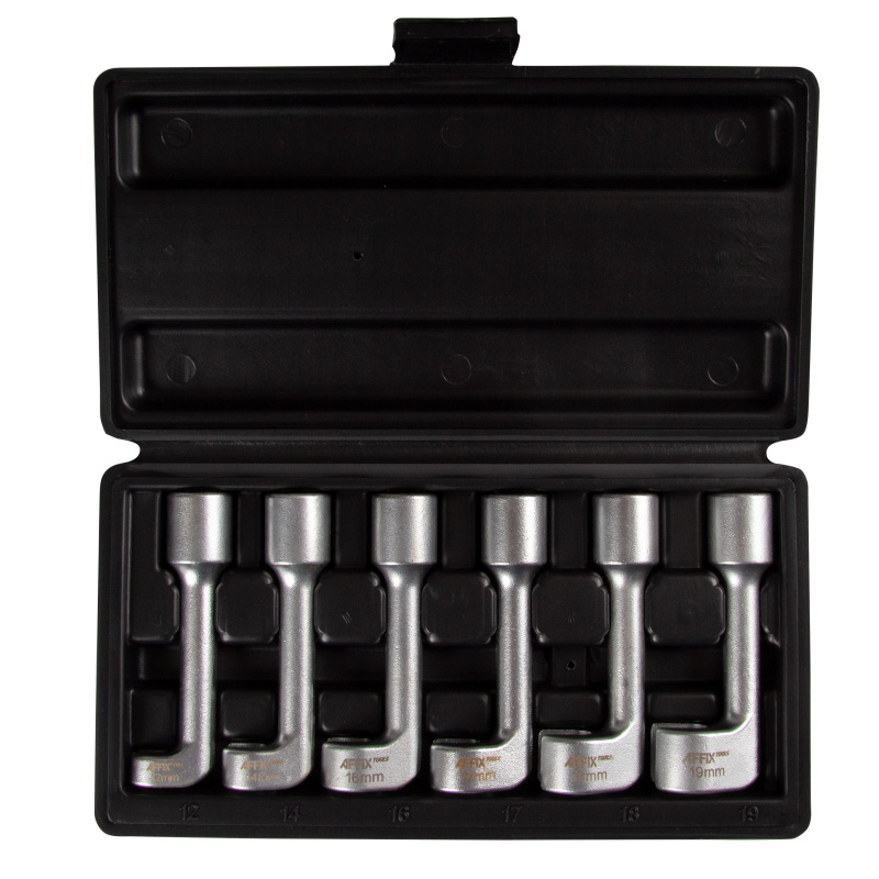 AFFIX Набор разрезных насадок 1/2", Г-образные, 12-19 мм, 6 предметов, кейс AF02510006C