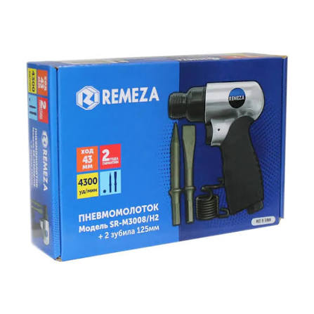 Пневмомолоток Remeza SR-M3008/H2 с набором зубил