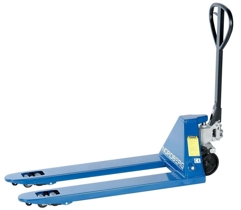 Тележка складская гидравлическая 2,5 т усиленная, с ПУ колесами NORDBERG N3902-25