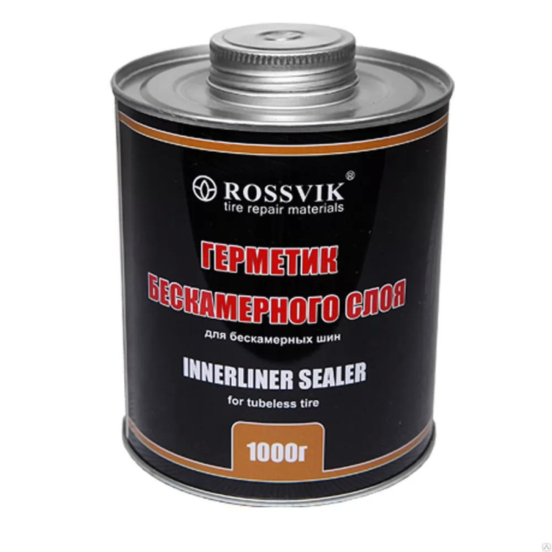 Герметик бескамерного слоя Rossvik 1кг (банка с кистью)  GBS.10.K.1