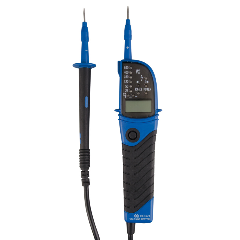 KING TONY Тестер цифровой для проверки напряжения, AC/DC, 12-690 В 6CB21