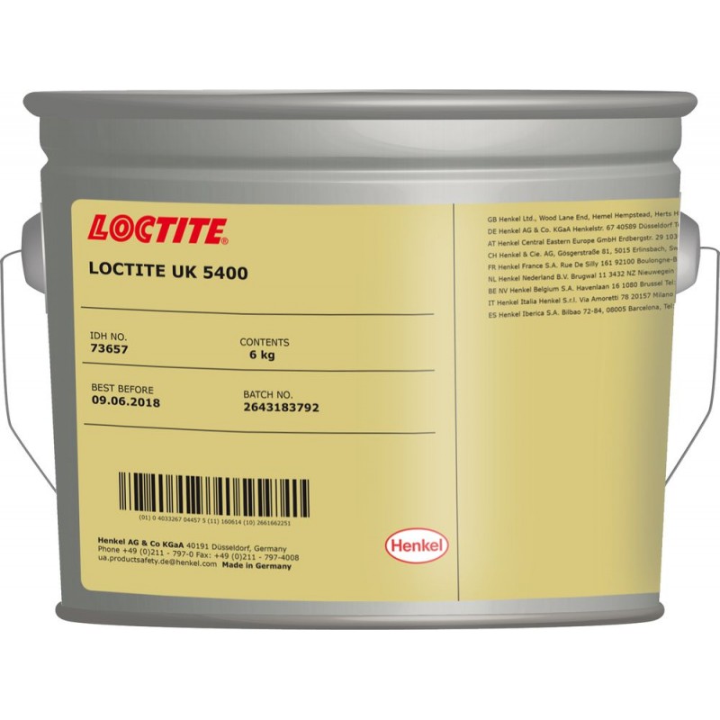 Компонент В (отвердитель для UK8101, UK8103, UK8303, CR8101) LOCTITE UK 5400 6KG (1кг) 73657