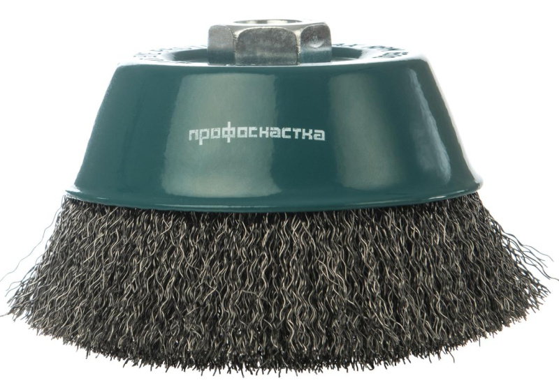 Щетка чашечная, гофрированная, для УШМ № 2 ПрофОснастка Мастер D75 мм М14*2 RPM 12500 S 0,3