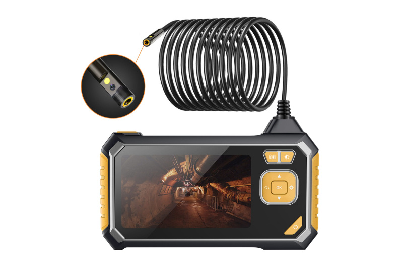 Видеоэндоскоп промышленный защищенный, 4.3", 2Мп, 2 камеры, 1920х1080, 3м, 5.5 мм, iCartool IC-V117