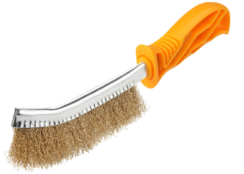 TOLSEN Щетка металлическая, пластмассовая ручка TT32060s