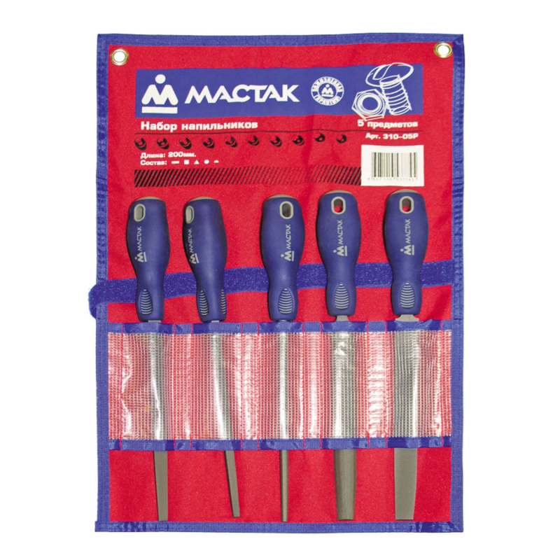 МАСТАК Набор напильников, 5 предметов 310-05P