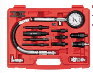 Компрессометр (дизел.) в наборе, (легковые авто), в пласт. кейсе