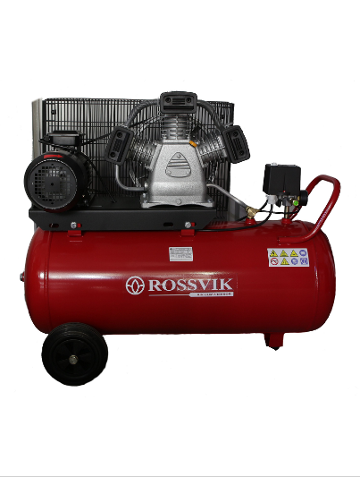 Поршневой компрессор 420л/мин, ресивер 100л, ROSSVIK СБ4/С-100.LB30