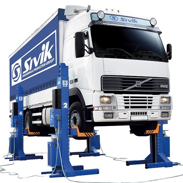 Подъемник передвижной электрогидравлический г/п 45т 6 стоек Sivik ПГП-45000/6